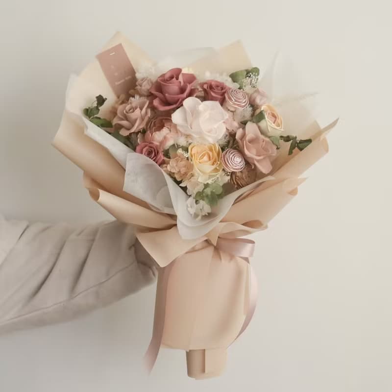 /粉紅甜蜜花園/畢業花束 求婚花束 七夕 情人節 開幕 婚禮 教師節