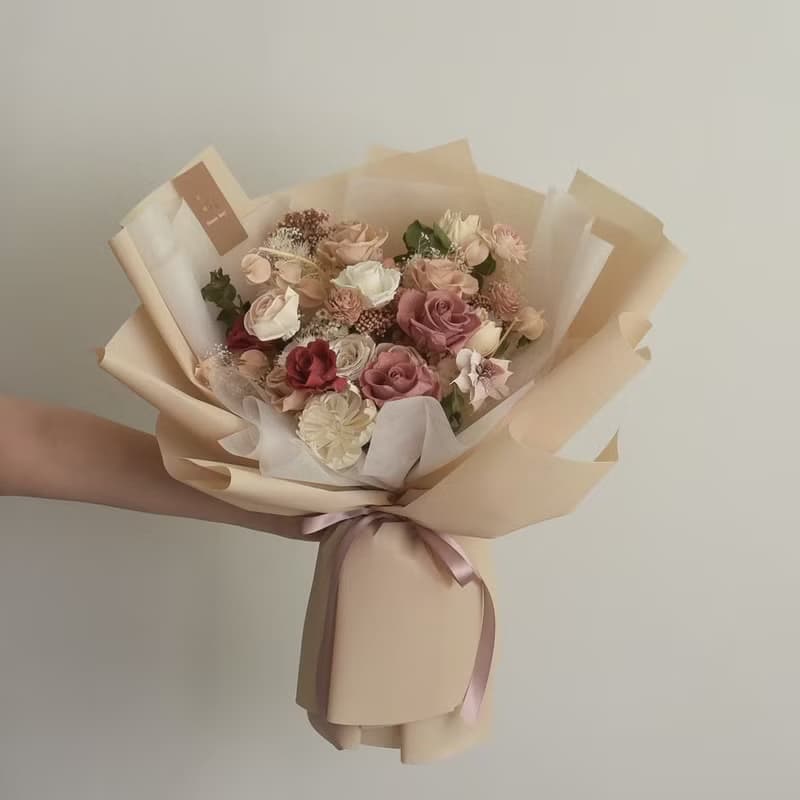 /粉紅甜蜜花園/畢業花束 求婚花束 七夕 情人節 開幕 婚禮 教師節
