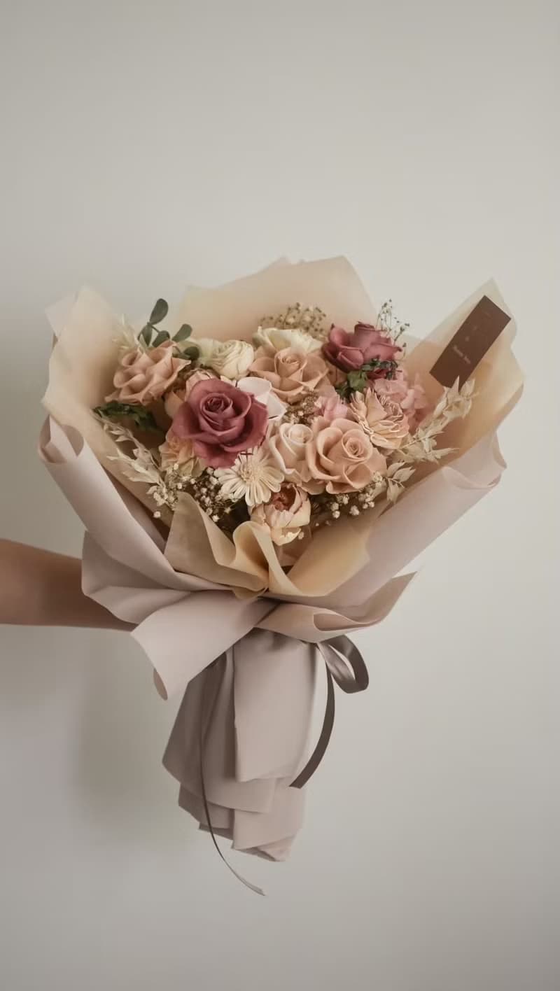 /粉紅甜蜜花園/畢業花束 求婚花束 七夕 情人節 開幕 婚禮 教師節