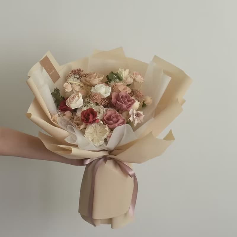 /粉紅甜蜜花園/畢業花束 求婚花束 七夕 情人節 開幕 婚禮 教師節