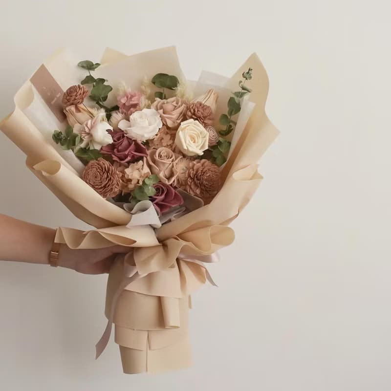 /粉紅甜蜜花園/畢業花束 求婚花束 七夕 情人節 開幕 婚禮 教師節