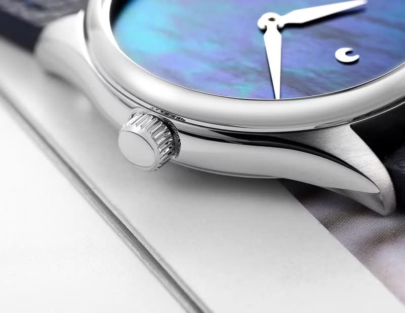 【MOONART】原創手錶 神話系列-致藍+ 珍珠貝藝術手錶