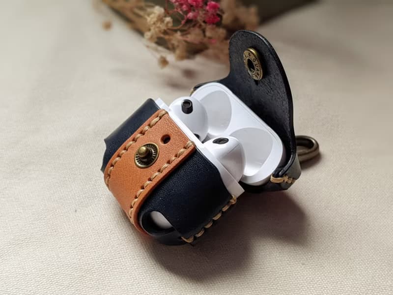 Airpods 3 蘋果無線耳機 真皮 手工 保護套 皮套