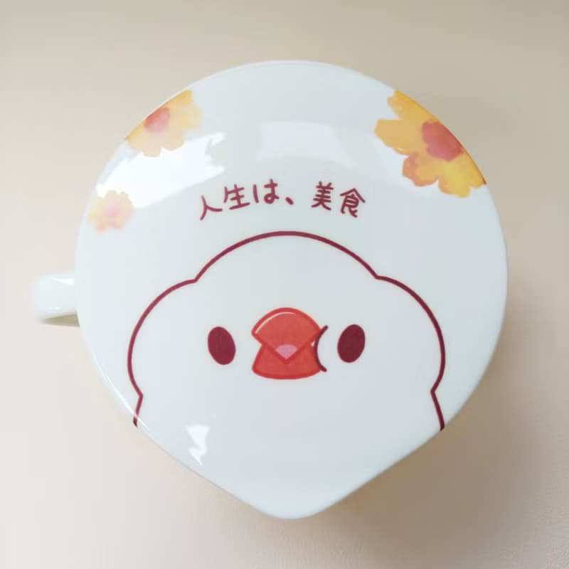 合作插畫藝術家-Dream Hugo 夢想雨果 朵朵花開暖心文鳥泡麵碗