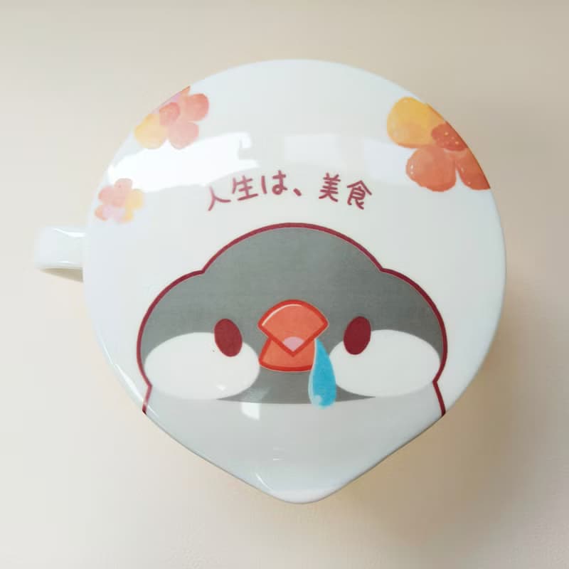 合作插畫藝術家-Dream Hugo 夢想雨果 朵朵花開暖心文鳥泡麵碗