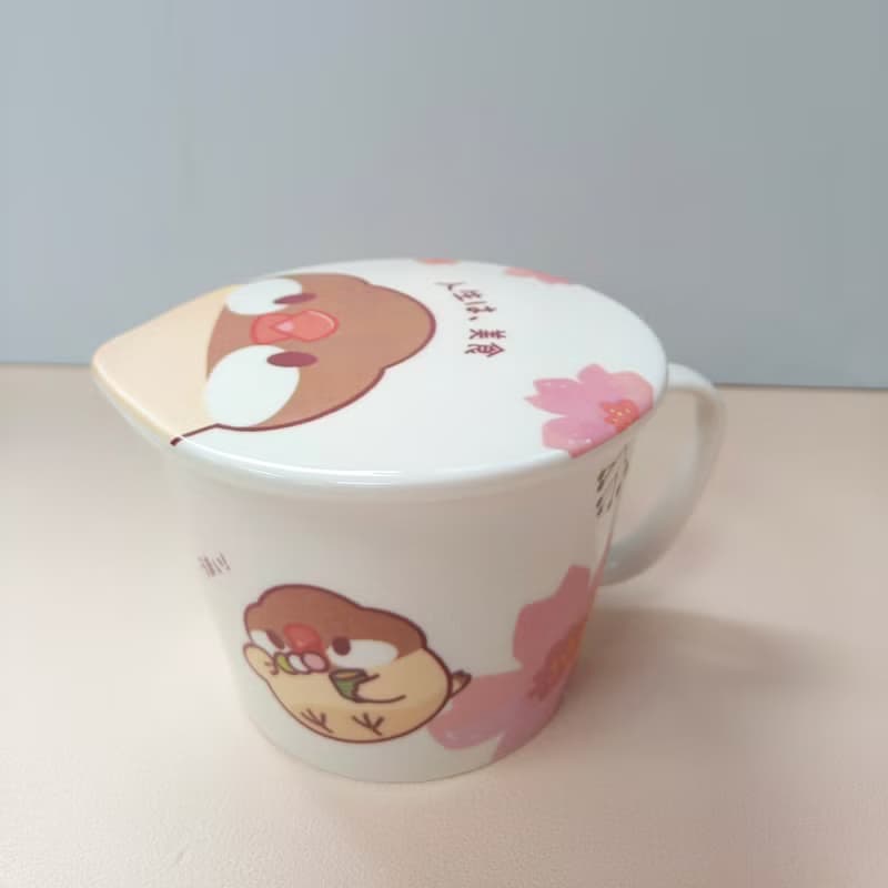 合作插畫藝術家-Dream Hugo 夢想雨果 朵朵花開暖心文鳥泡麵碗