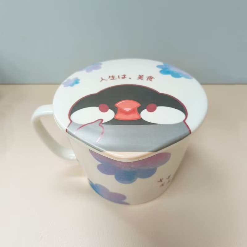 合作插畫藝術家-Dream Hugo 夢想雨果 朵朵花開暖心文鳥泡麵碗