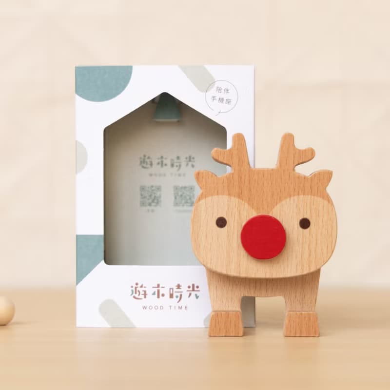 療癒動物【陪伴手機座-馴鹿】平板架 / 名片座