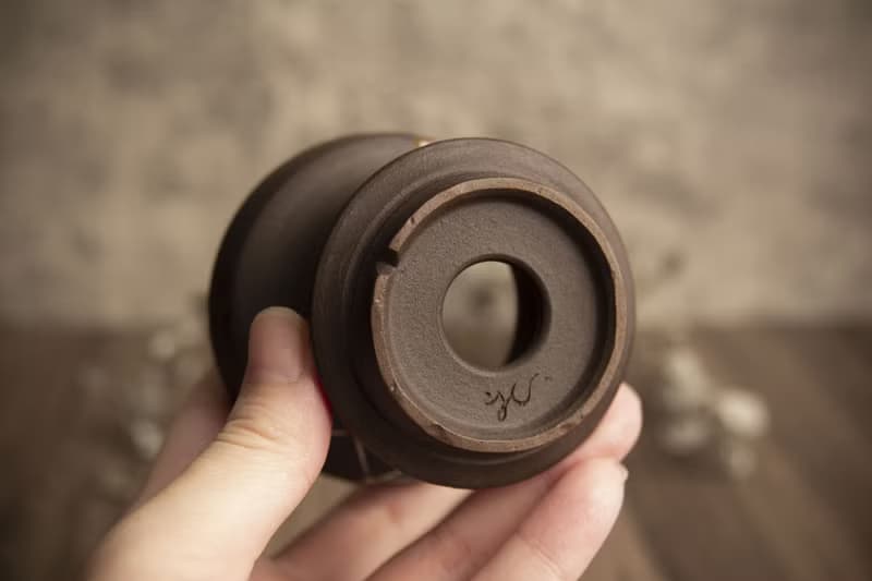 盆∣宇宙星系、黑陶鑲嵌∣局部亮光簡約盆∣塊根植物、多肉、盆缽