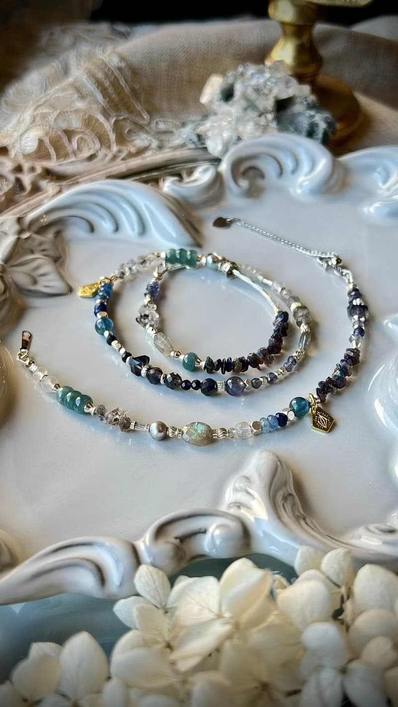 -時空裂縫/單圈-天然水晶手鏈/黃銅手鍊