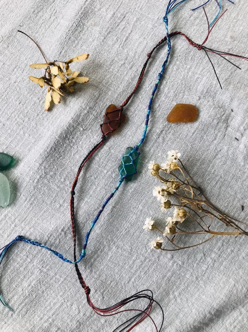 非常人x海石小姐 編織海玻璃手鍊