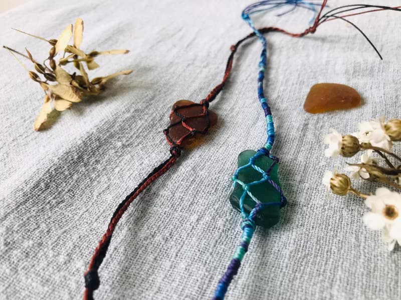 非常人x海石小姐 編織海玻璃手鍊