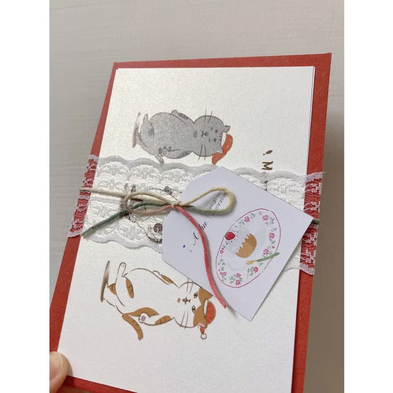 【聖誕貓咪之舞】聖誕節|卡片|交換禮物|貓咪
