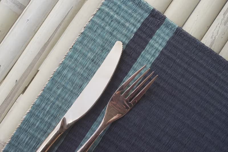 Set 2, Green mint Housewarming, Home Gifts, placemat, table mat, jute platemat