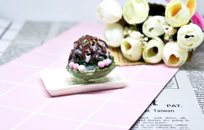 ➽黏土系列-超大份量-巧克力抹茶綜合刨冰-➪磁鐵系列