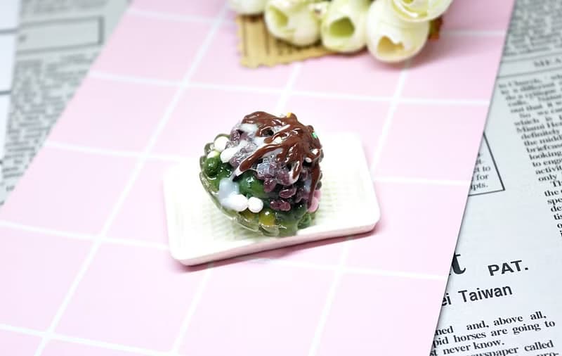 ➽黏土系列-超大份量-巧克力抹茶綜合刨冰-➪磁鐵系列