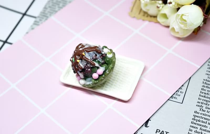 ➽黏土系列-超大份量-巧克力抹茶綜合刨冰-➪磁鐵系列