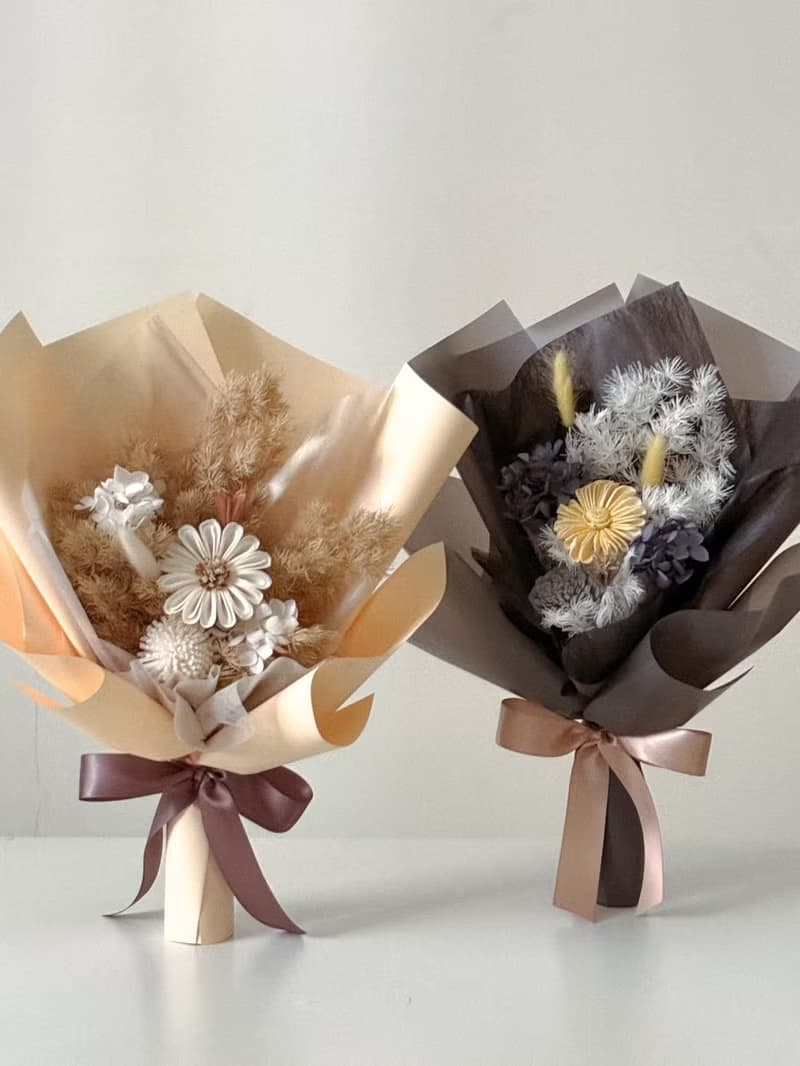 mjflower梅姬花氏-限定畢業季永生乾燥花束- 永生花畢業花束