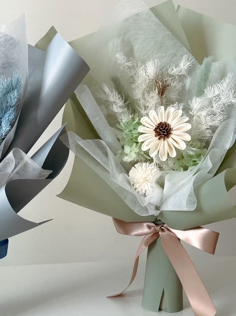 mjflower梅姬花氏-限定畢業季永生乾燥花束- 永生花畢業花束