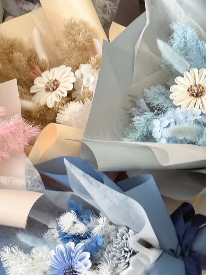 mjflower梅姬花氏-限定畢業季永生乾燥花束- 永生花畢業花束