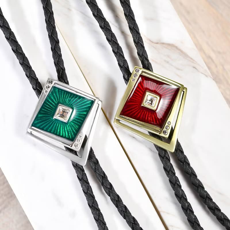 復古時尚 保羅領帶 Bolo Tie 皮革項鍊 皮繩領帶 長項鍊