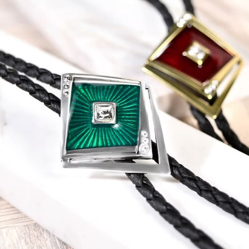 復古時尚 保羅領帶 Bolo Tie 皮革項鍊 皮繩領帶 長項鍊