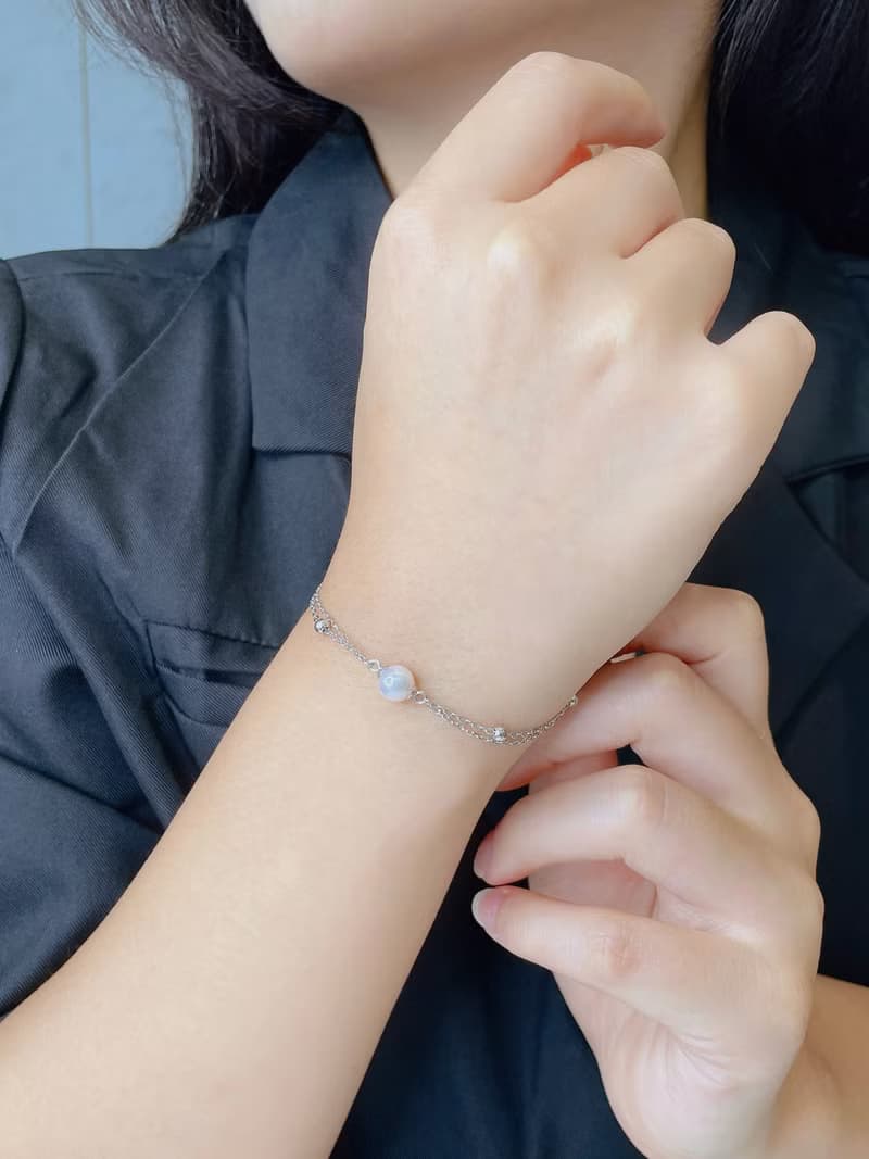 光點 | 淡水珍珠 / 金鍊 / 銀鍊 / 單件款 | 天然珍珠手鍊