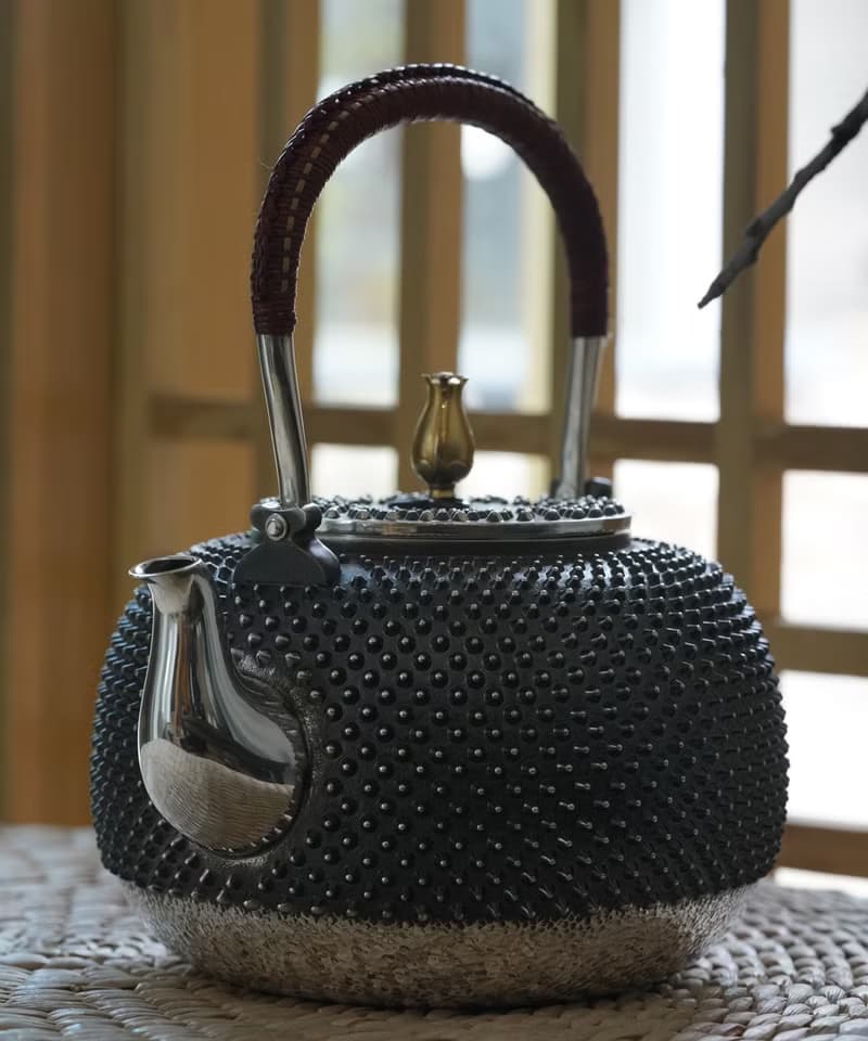 尚幀品 霰打銀壺 經典復刻 純銀壺純銀9999純手工 1300cc