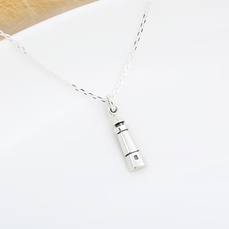 【Angel & Me】希望之光 燈塔 s925 純銀 項鍊 畢業禮物 生日禮盒