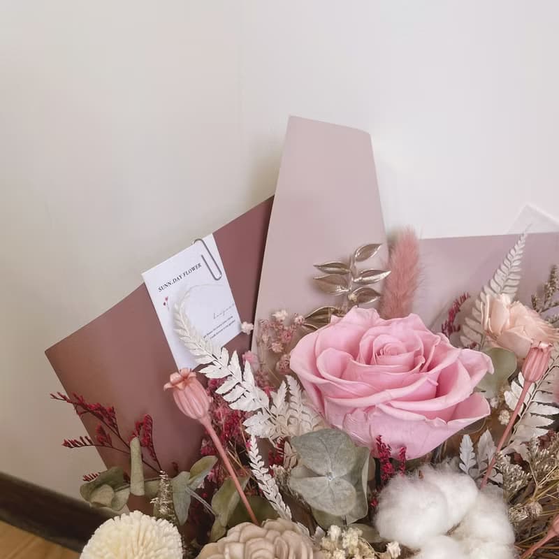 【求婚花束】情人節禮物 永生玫瑰花 告白花束 擴香花 畢業花束