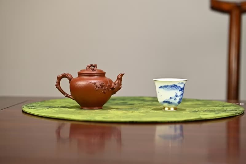 梅報春 全手工 拍陶手雷罡作品師承范偉群容量150cc家藏朱泥