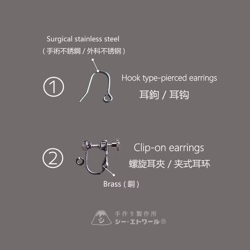 季節商品【琉球ガラス】夏祭り花火 (ピアス or イヤリング) ショートタイプ
