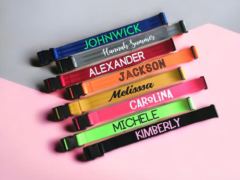 Personalised Luggage strap, Luggage Strap, Travel Belt, Security Luggage Strap,