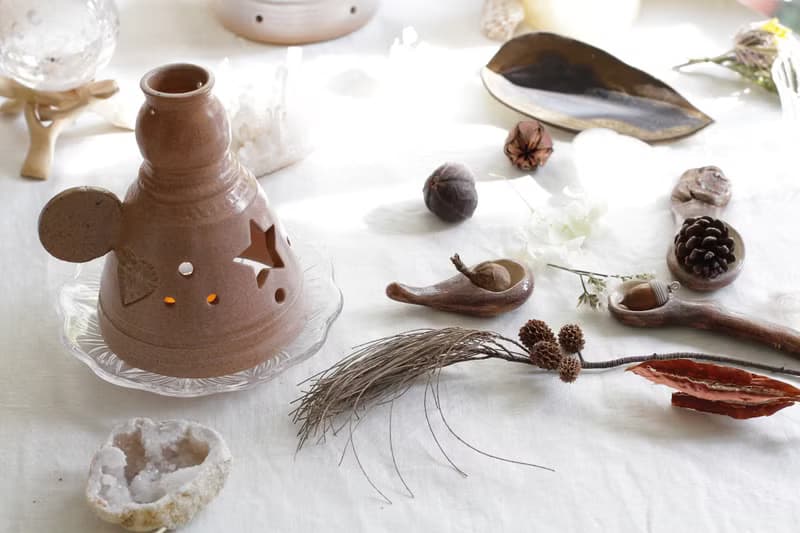 純手捏樹枝造型陶瓷湯匙(一對)