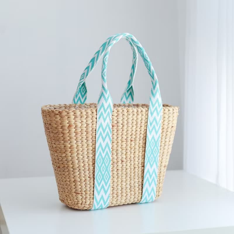 可愛的手提籃市場袋  女士用頂部手柄小提