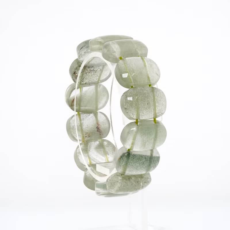 寶麗金珠寶-天然綠幽靈水晶手排