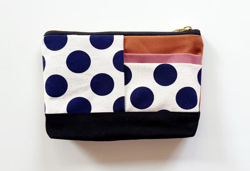 手拿包 Canvas clutch pouch bag pink color YKK zipper 化妝包/收納袋