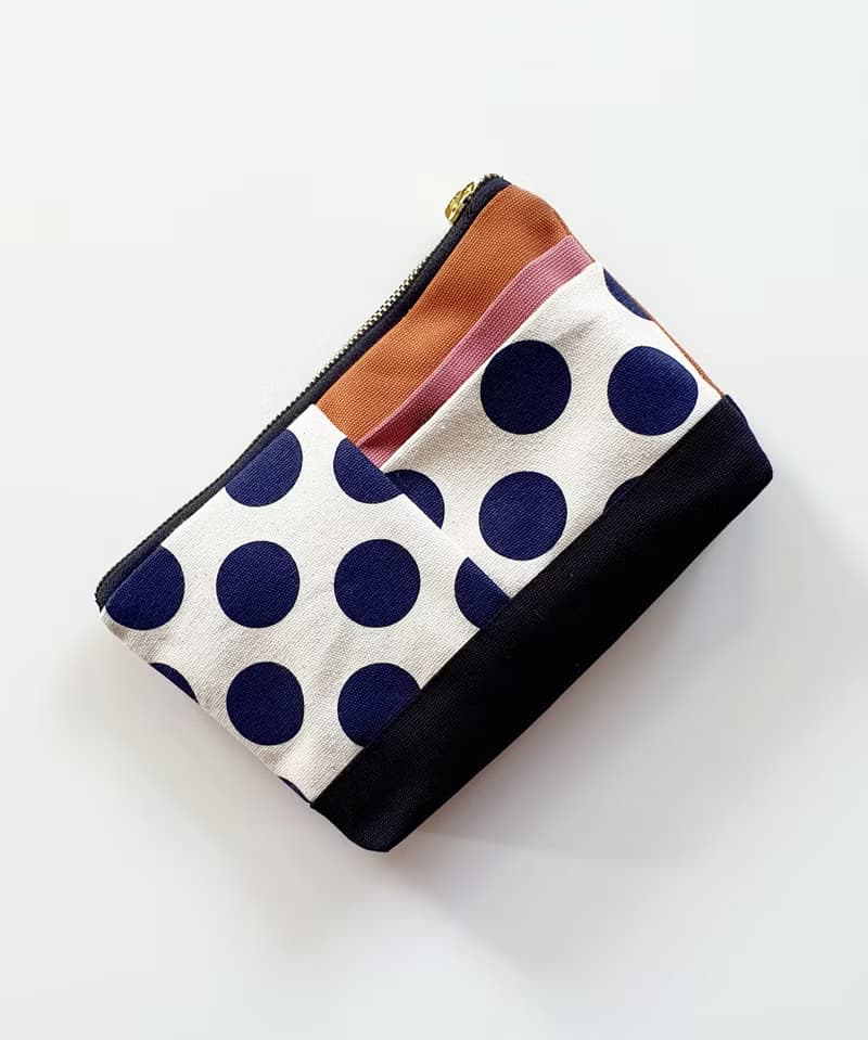 手拿包 Canvas clutch pouch bag pink color YKK zipper 化妝包/收納袋