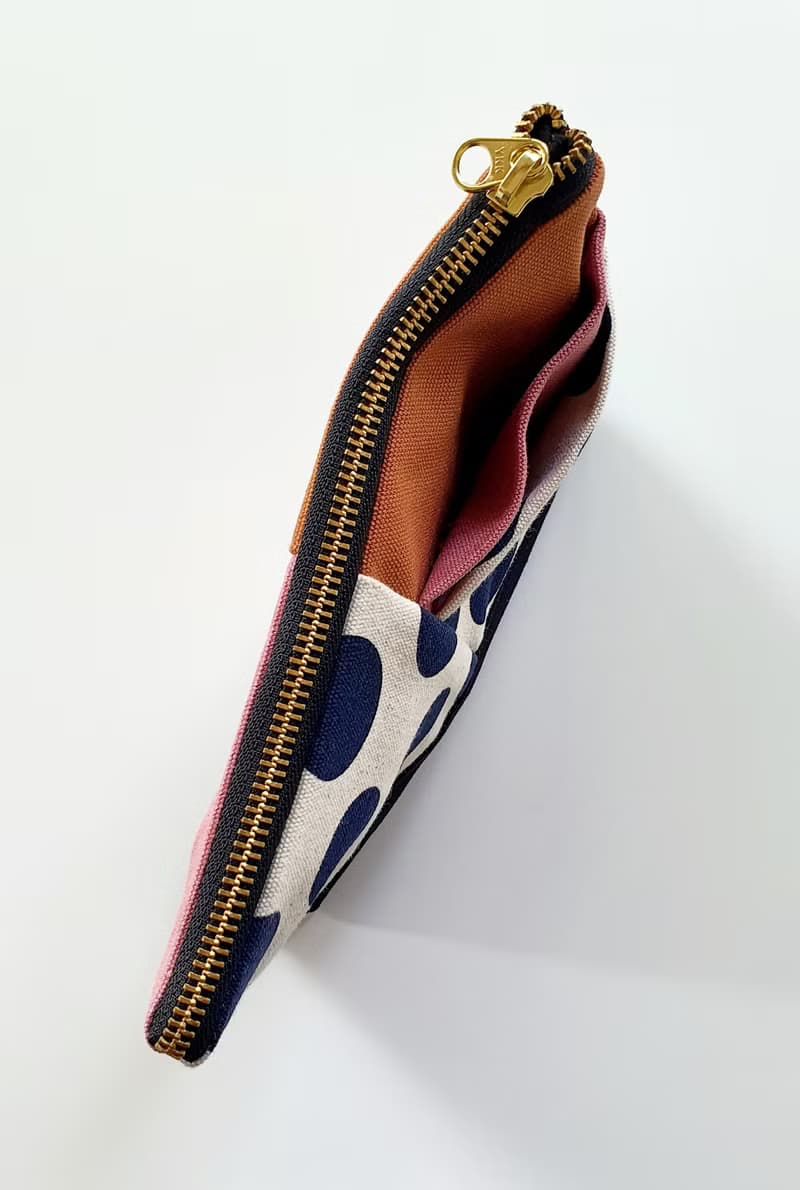 手拿包 Canvas clutch pouch bag pink color YKK zipper 化妝包/收納袋