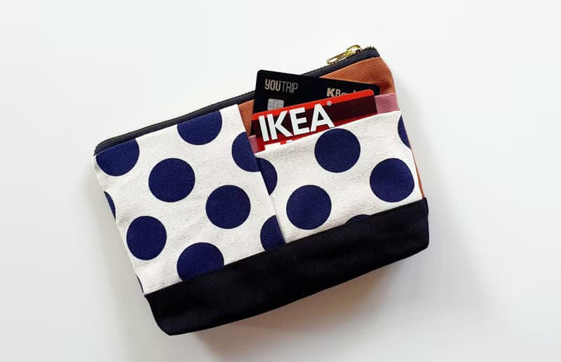 手拿包 Canvas clutch pouch bag pink color YKK zipper 化妝包/收納袋