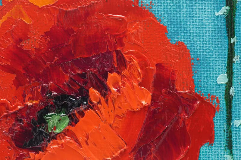 Red Poppy Painting Flower Original Art California Poppy Oil Painting On canvas