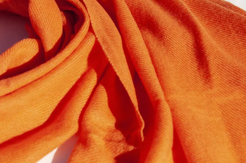 喀什米爾Cashmere/羊絨圍巾/純羊毛圍巾披巾/戒指絨披肩-水果橘子