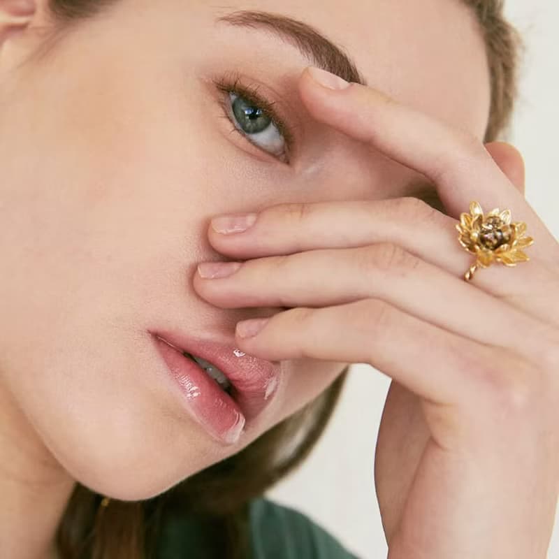Sunflower Snowball Ring