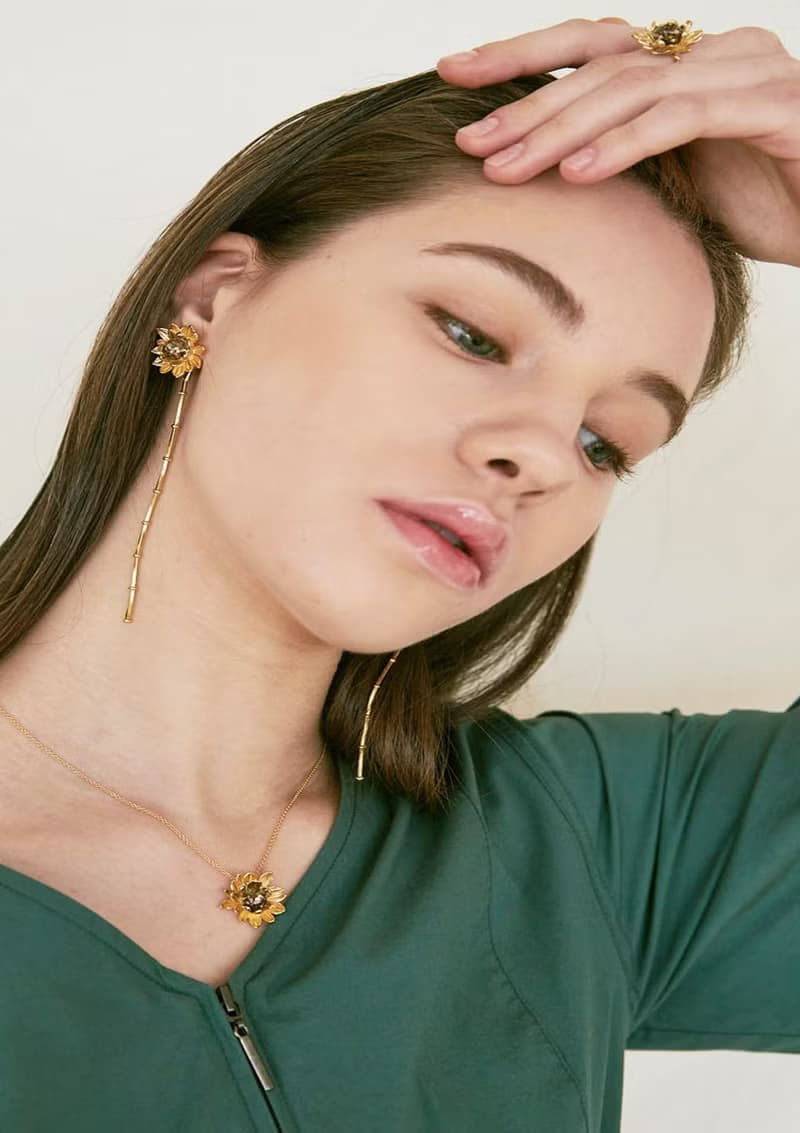 Sunflower Snowball Ring