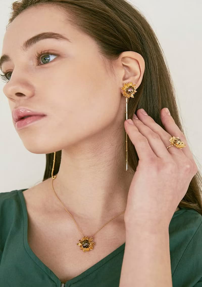 Sunflower Snowball Ring