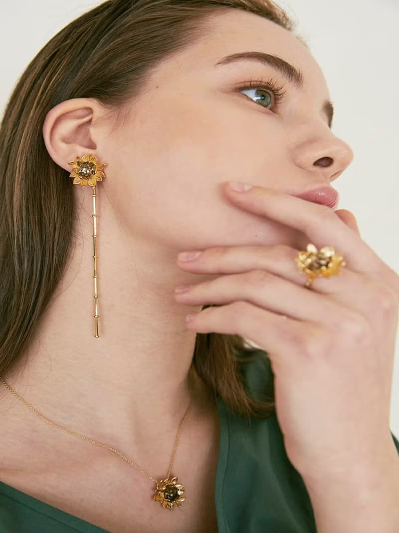 Sunflower Snowball Ring