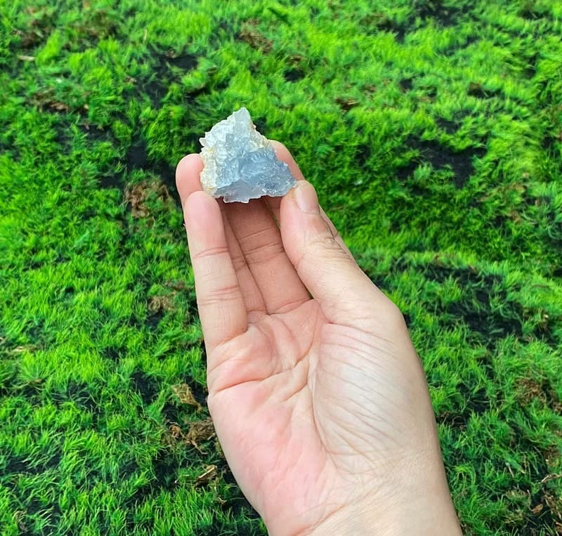 能量擺飾-天然可愛能量原礦小天青石簇 療癒 治癒 快速出貨