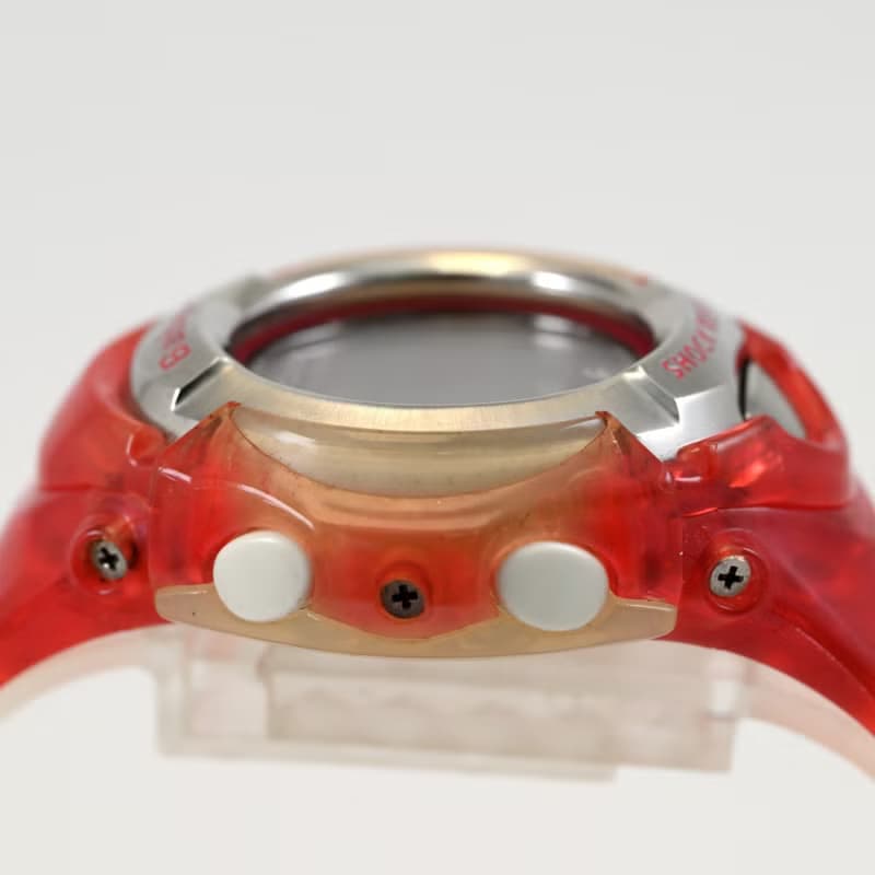 送料無料 Casio カシオ Baby-G 女性用 ソーラー腕時計 Tough Solar BGX-220 Red Digital Watch 古董錶 手錶