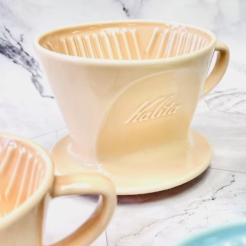 【日本】Kalita x Hasami 102系列 波佐見燒陶瓷濾杯 (珊瑚粉)