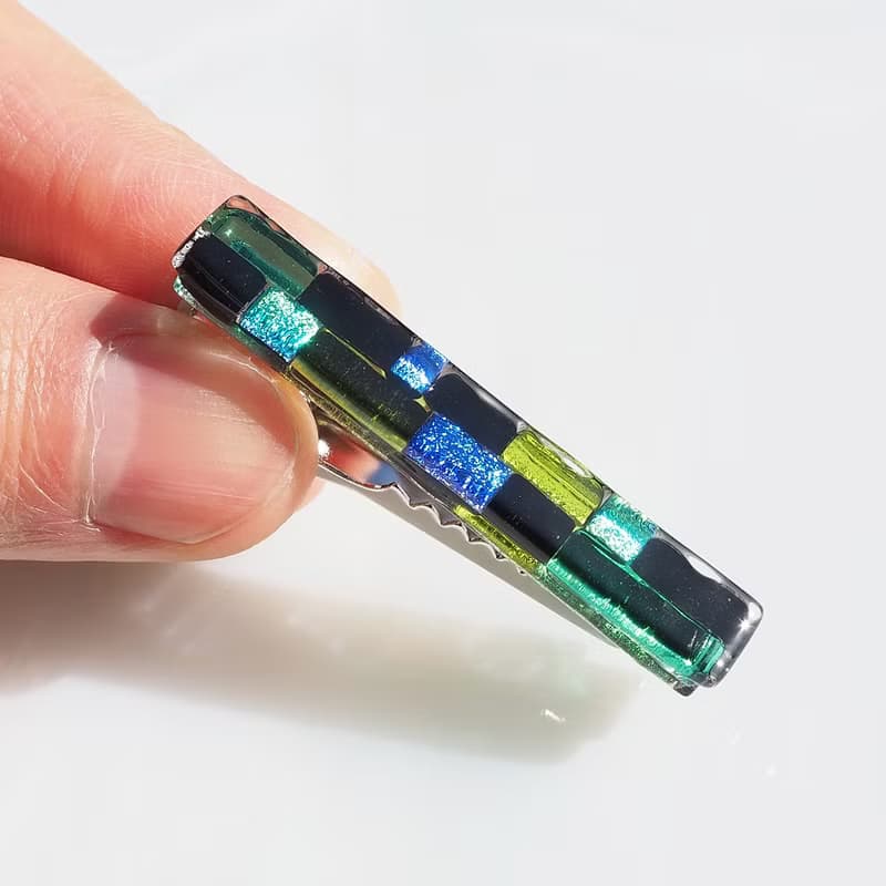 【Special】和風ガラス(はいから【翠】)ネクタイピン【受注制作】